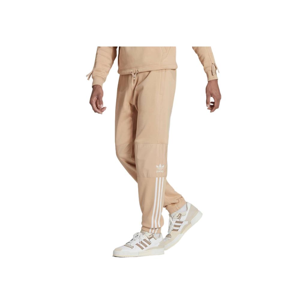 Adidas Originals Trefoil Print Logo Joggers Men Bottoms Khaki HL9398