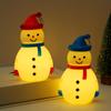 Christmas Snowman Ornament Create with LED Luminous Night Light Atmosphere Hanging Hole Xmas Tree Decoration