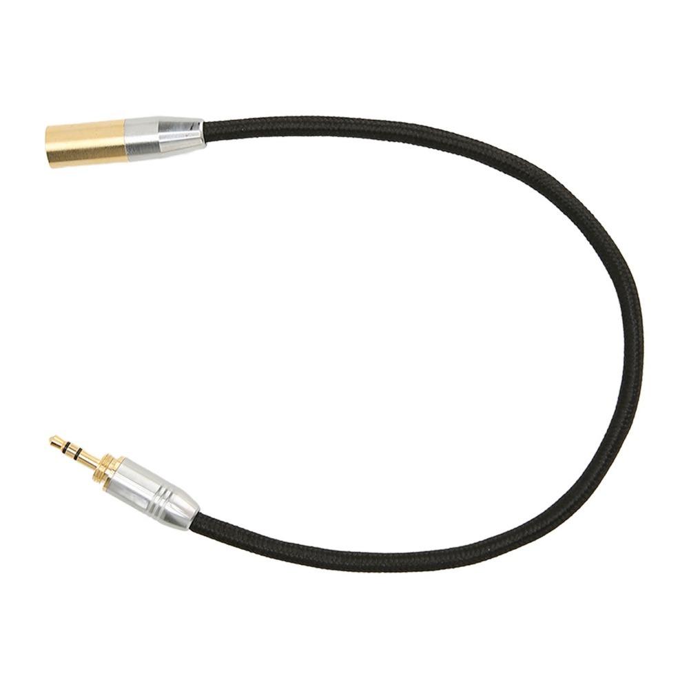 Gold Plated Professional Audio Cable Plug and Play 3.5mm to Mini XLR Adapter  Camera Audio