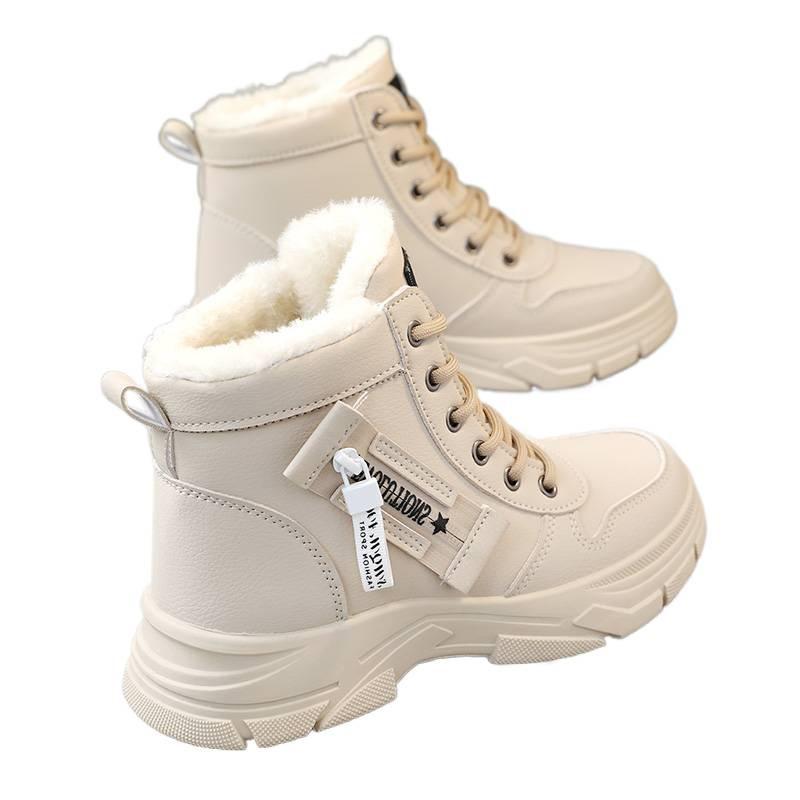 Snow Boots Winter Velvet Thickened New High-top Large Cotton Shoes Size Martin Boots