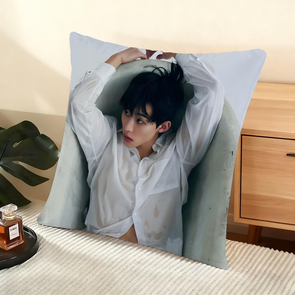 Seo Bumjune Actor Cushion Cover Silky Short Plush Home Sofa Cushion Cover - Invisible Zipper Home Decoration
