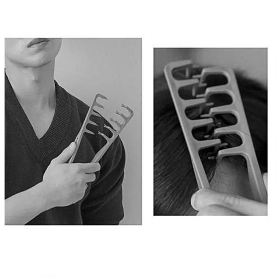 Volumgivende teksturkam bredtannet hårstylingkam røft løft volumverktøy kvinner menn pannelugg skillepleie tilbehør