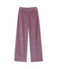 Michikoleondeonkosino Curved Corduroy Pants Mauve Purple