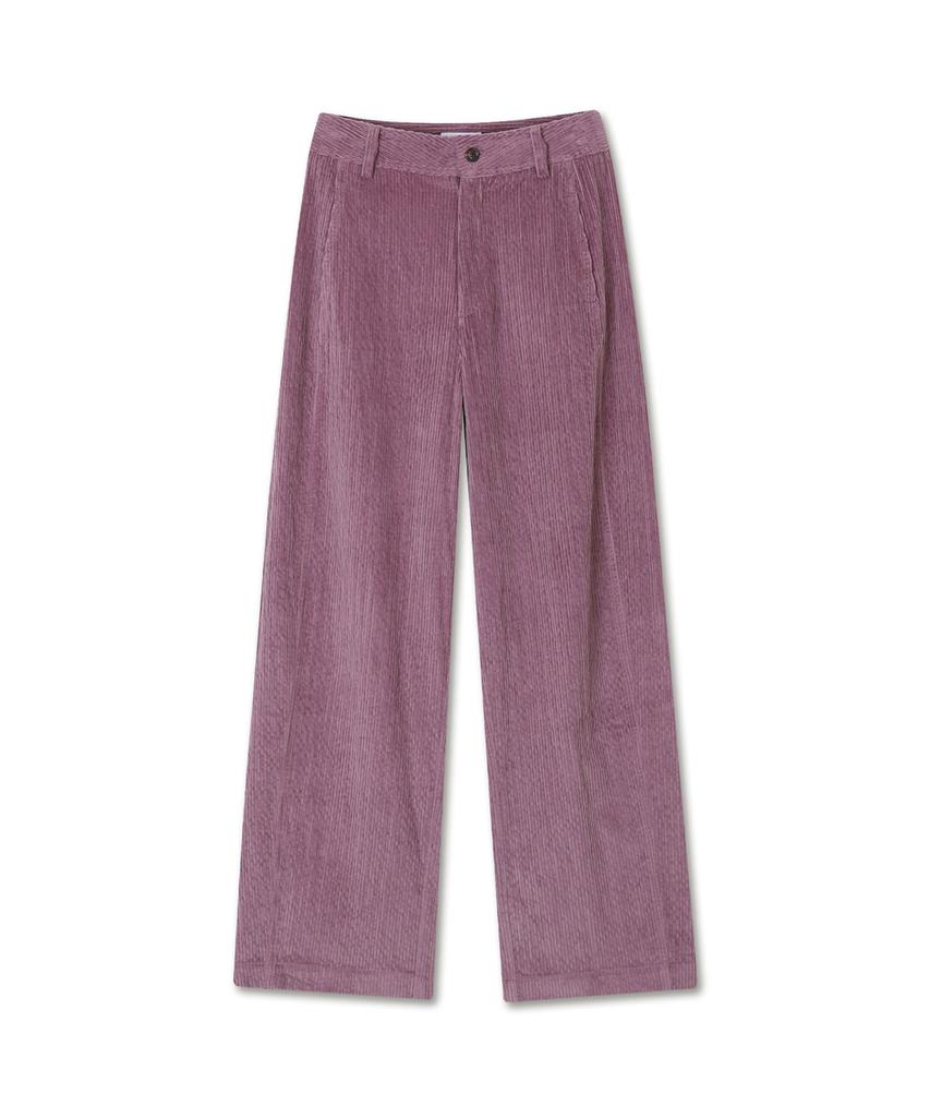 Michikoleondeonkosino Curved Corduroy Pants Mauve Purple
