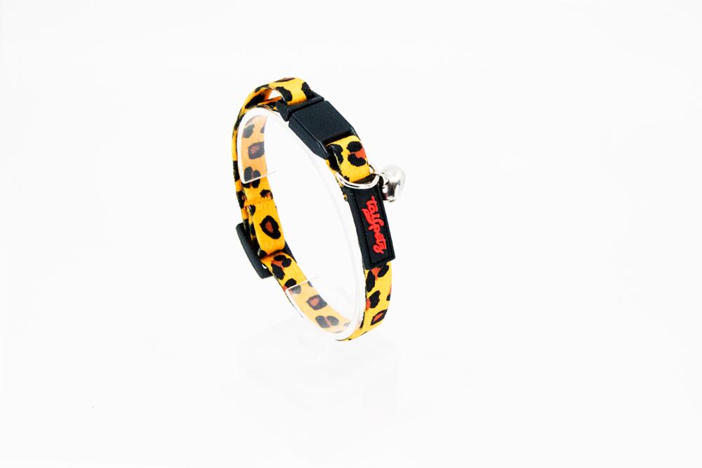 

Cat Collar Easy & Safety Lock LEOPARD