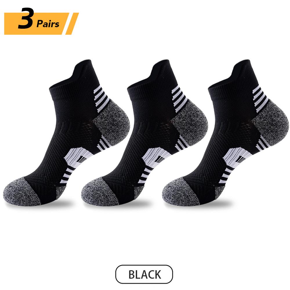 9/3 Pair Professional Fitness Sports Socks Towel Bottom Non-Slip Running Socks Men Women Quick-Drying Basketball Training Sox