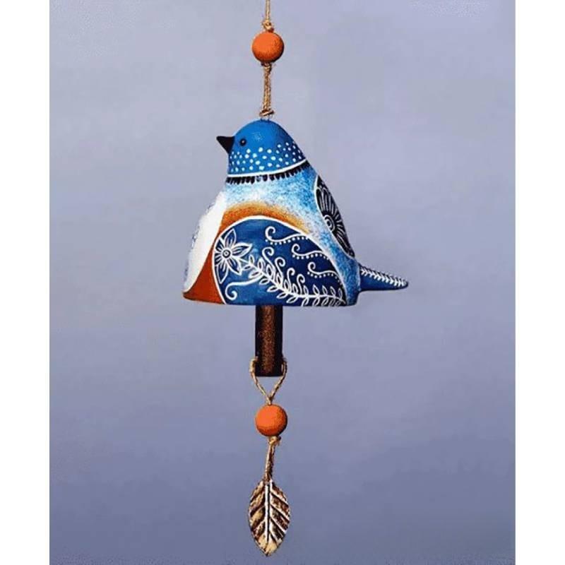Vogel Windspiel Harz Garten Dekoration Mit Feder Thema Für Terrasse Und Außen Dekoration