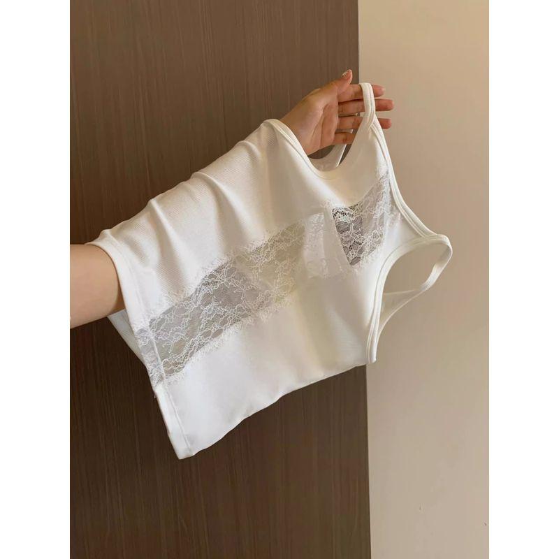 

Белый бюстгальтер с красивой спинкой, интегрированная майка, женский 2025, новый, для ношения поверх одежды, нижнее белье, с нагрудными подушечками, базовый топ, чистый хлопок White L