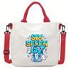 Steal a Brainrot 67 Printed Student Crossbody Bag Casual Canvas Shoulder Bags