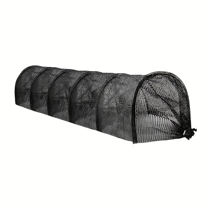 1 Stück zusammenklappbarer schwarzer Netz-Tunnel - UV-Schutz, Vogel- & Insektenschutz für Hinterhof-Bauernhöfe & Gewächshäuser, Langlebige Abdeckung für