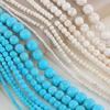 Turkusowe Okrągłe Koraliki 3-14mm do Bransoletek i Naszyjników - Akcesoria Jubilerskie Ozdoby