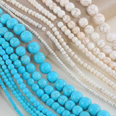 Turquoise Round Beads 3-14mm for Bracelets & Necklaces - Jewelry Accessories Embellishments