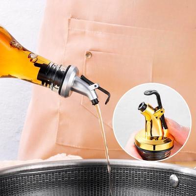 1Pc Plastic Oil Bottle Stopper, Household Kitchen Pouring Oil, Soy Sauce Nozzle, Silicone Bottle Stopper, Oil Bottle Diversion Nozzle,
