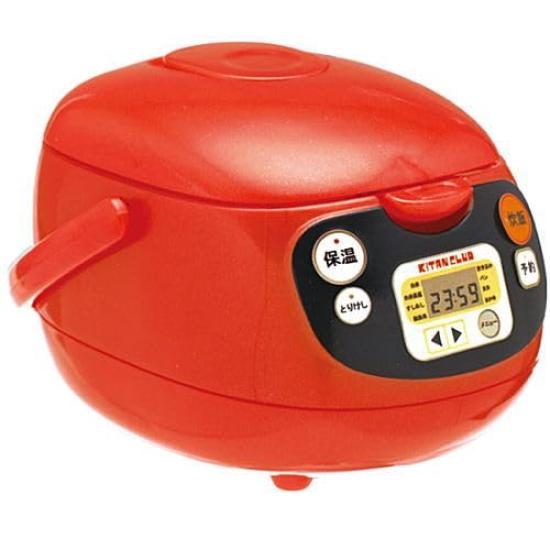 A Large Rice Case That Pops Open When You Pull the Button Metallic Gacha Gacha Capsule Toy Cooker-shaped [4. Red] (single Item)