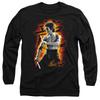 Bruce Lee Unisex Adult Dragon Fire Long-Sleeved T-Shirt