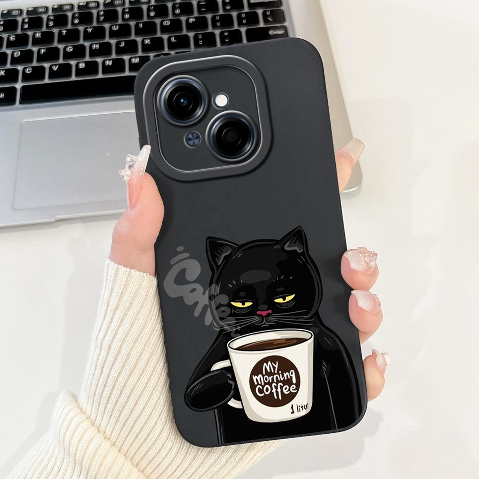 

Cartoon Fashion Back Cover For Tecno Spark GO 2025 GO 1 Pop 9 Phone Case Silicone Soft TPU Dragon Astronaut Black Cat Funda Bag Tecno Pop 9