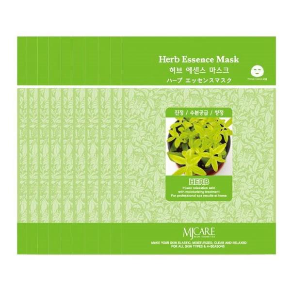 [100 sheets] Herb Skin Soothing Moisture Essence Mask Sheet Pack (6514321A) basic