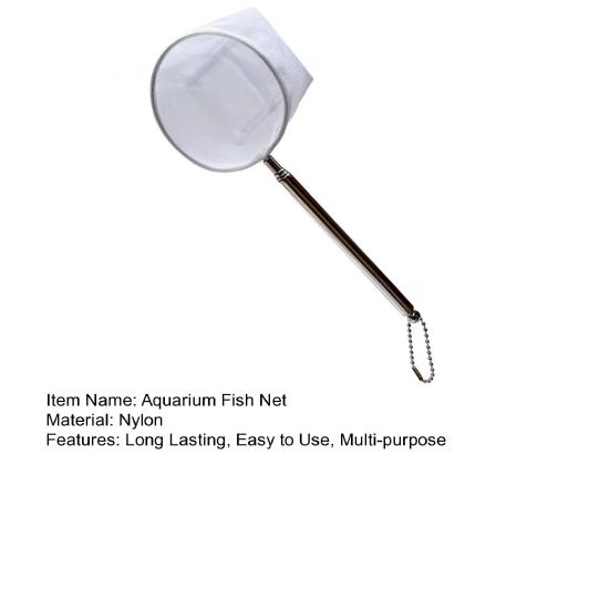 Fish Net Aquarium Cleaning Tool with Long Handle Fine Mesh Easy To Use Small Fish Shrimp Net Fish Tank Catching Net