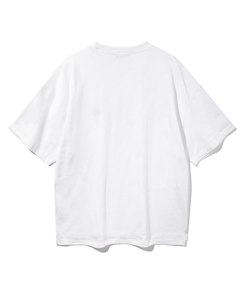 BAKKEN Pocket Logo Short Sleeve T-Shirt Bk3976_White