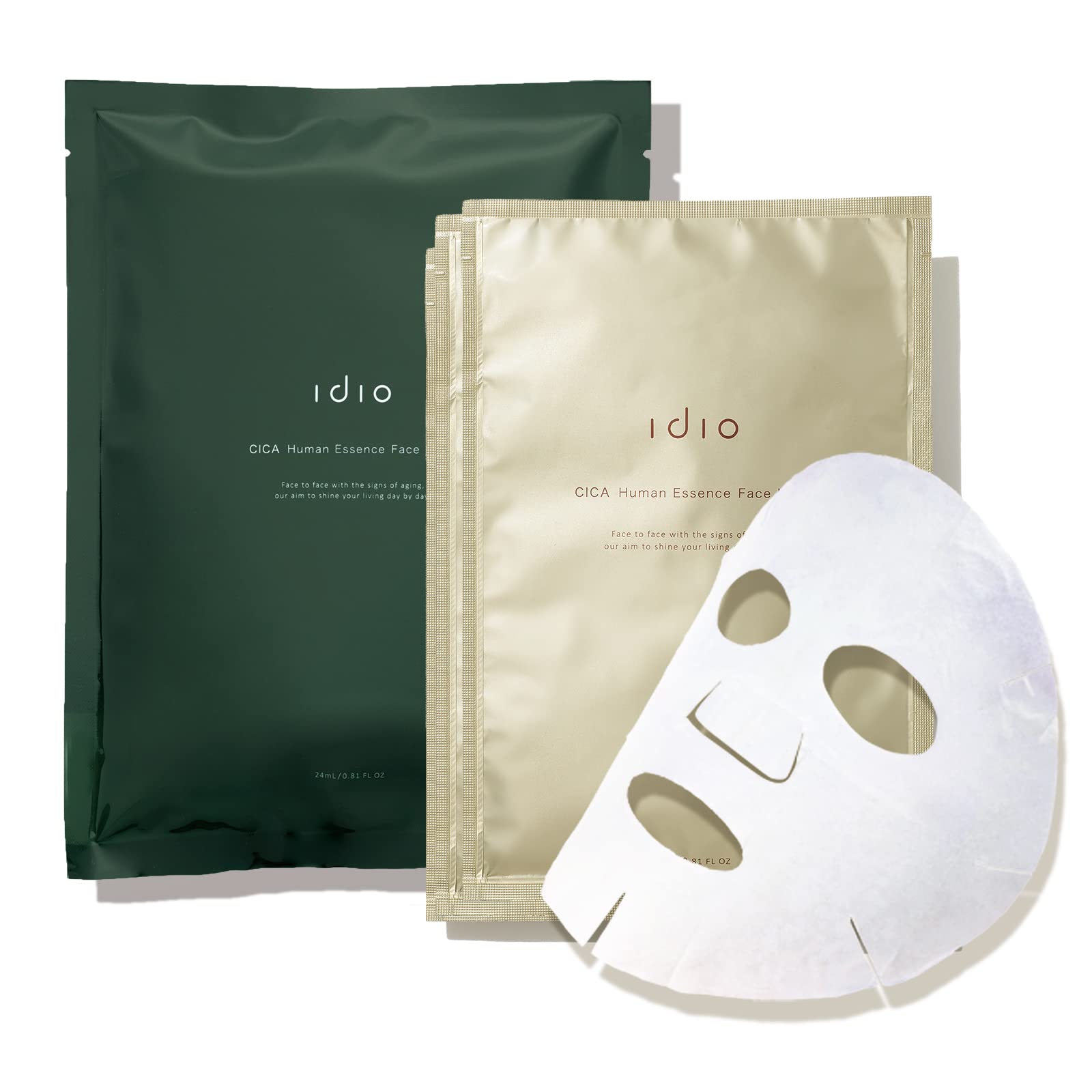 

idio Врачи уделяют пристальное внимание человеческим стволовым клеткам CICA маска для лица, маска для лица, высококачественный листовой материал Asahi Kasei, увлажняющее лицо