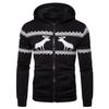 Autumn Winter Men's Christmas Zip Up Coat Plus Size Hoodie Outdoor Zipper Cardigan Jacket Sportwear Sweatshirt