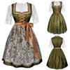 Bavarian Beer Festival Dress For Women With Polyester Fabric Halloween Costume For Stage Performance