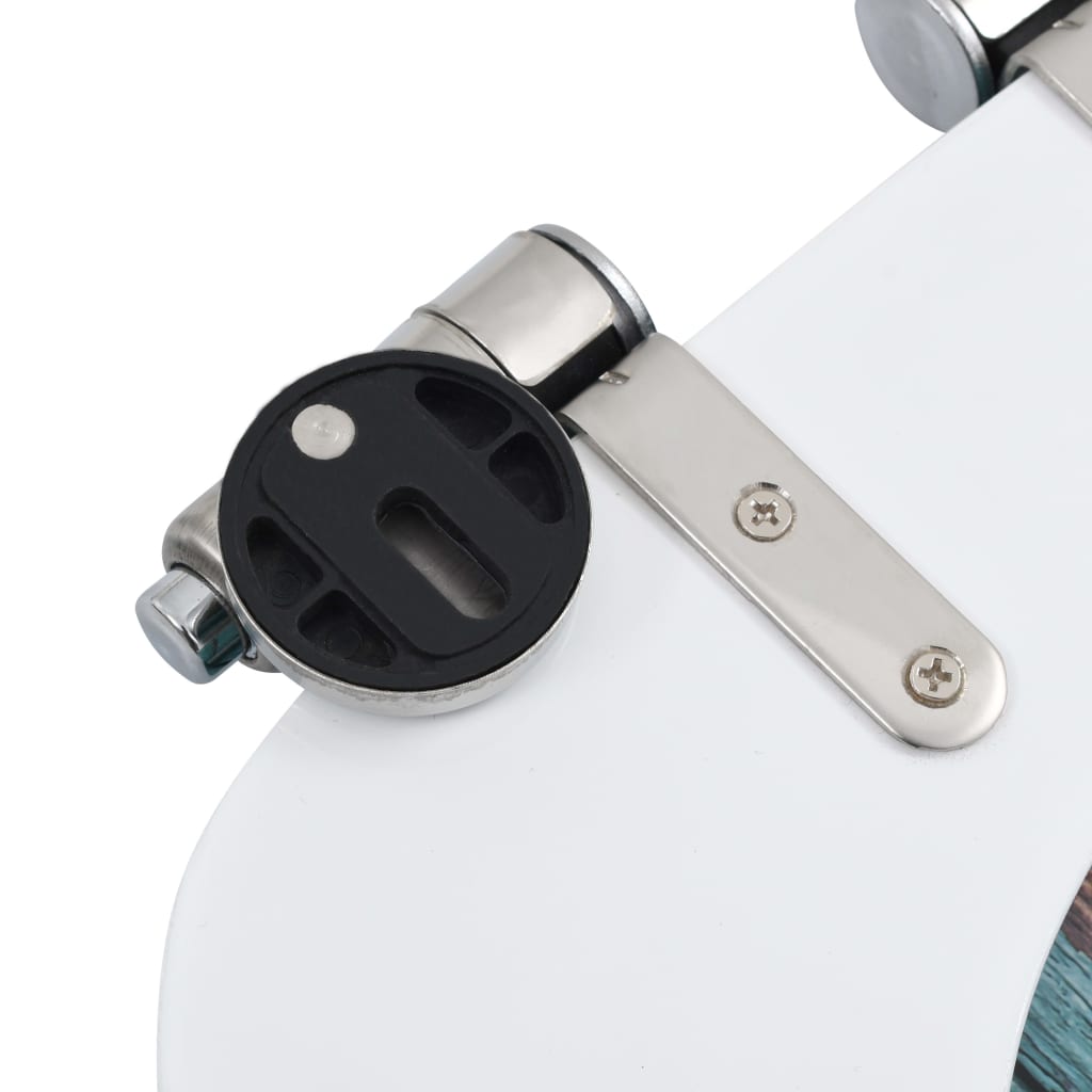 Toilet Seats Wc Toilet Seat With Soft Close Lid Mdf Old Wood Design