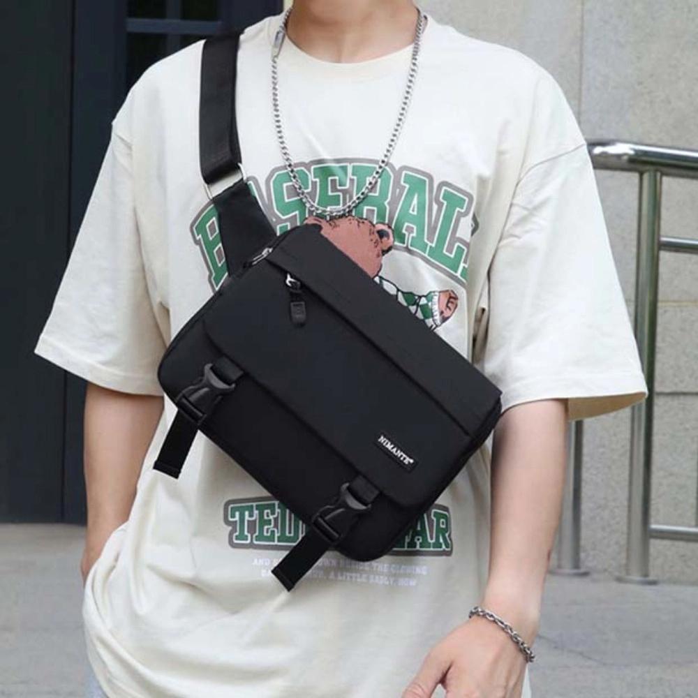 Large Capacity Student Shoulder Bag Waterproof Messenger Bag Men Crossbody Bag  School Office