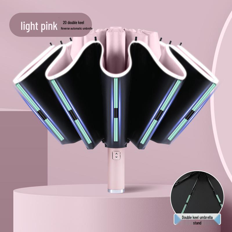Automatic Large Folding Umbrella for Men & Women, Dual-Use for Sun and Rain, UV Protection