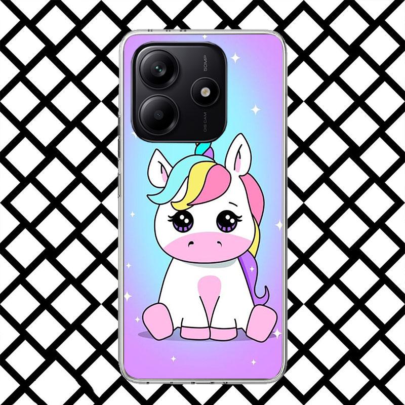 

Pink Unicorn Rainbow Phone Case for Xiaomi Redmi Note 15 14 14S 13 12 12S 11 Pro Plus 11E 11T 11S 10S 5G Soft Cover Fundas Redmi Redmi Note 12 Pro 4G