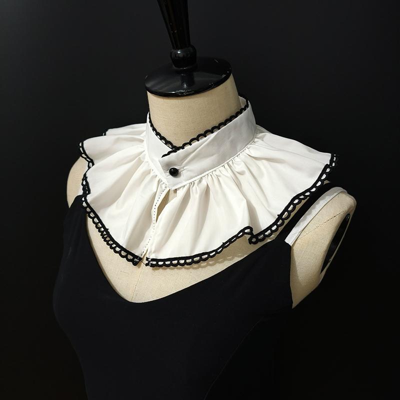 Women Cute Detachable Lapel Collar Shirt Dress Shawl Decorative Fake Collar Sweet Scarf Wrap Lady Girl False Collar