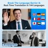 Překlad Bezdrátová sluchátka AI 144 jazyků Překladač Sluchátka Audifonos Překladače Angličtina Španělština Překladatelské zařízení Překládat Sluchátka