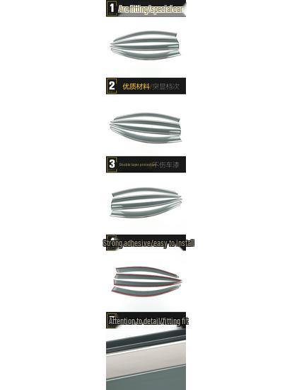 3D Stainless Steel Rain Guards & Deflectors for 2018-2019 5 Series