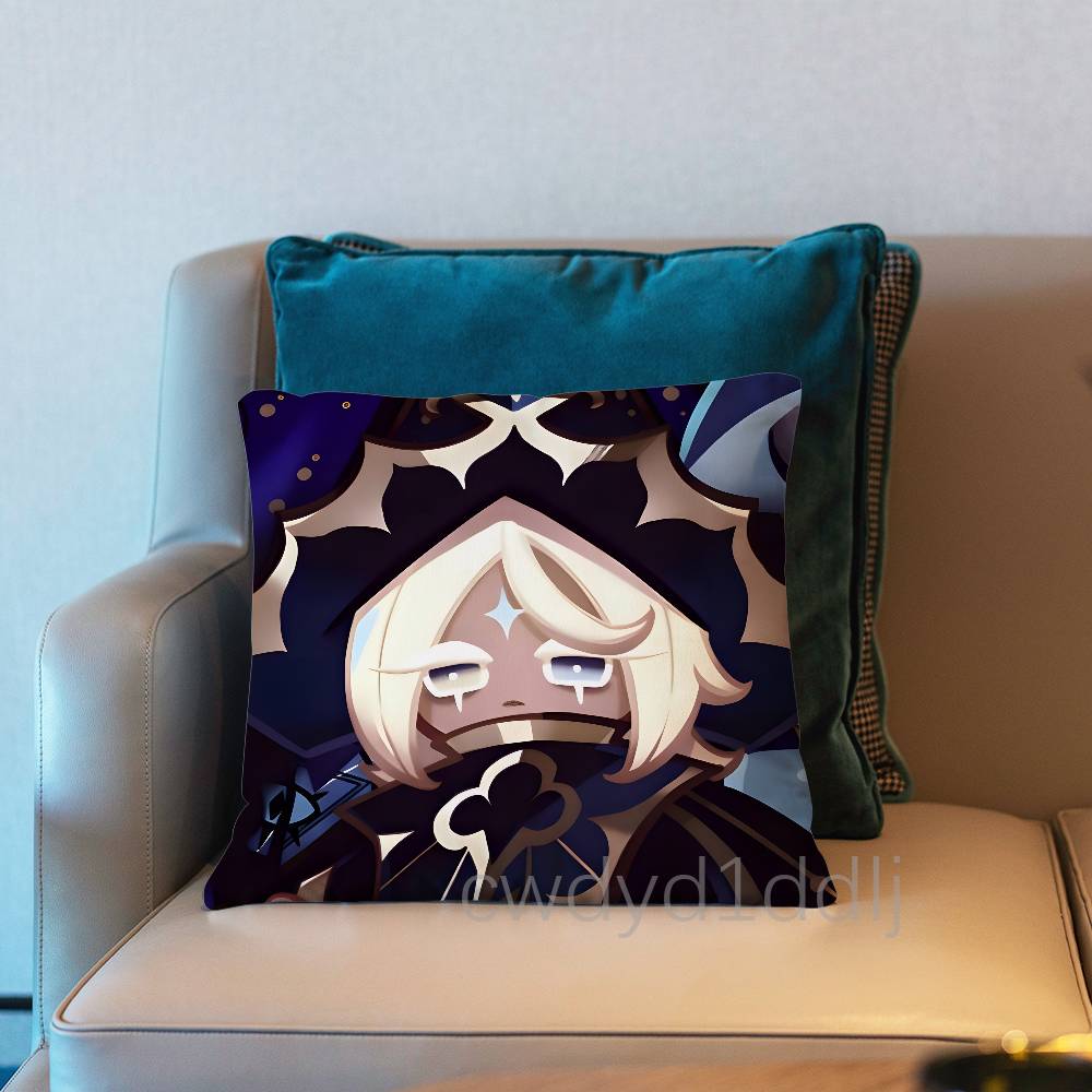 

Pure Vanilla Cookie Pillow Case Short Plush Sofa Decorative Gift Home Doublesided Printing Cushio 30x30cm