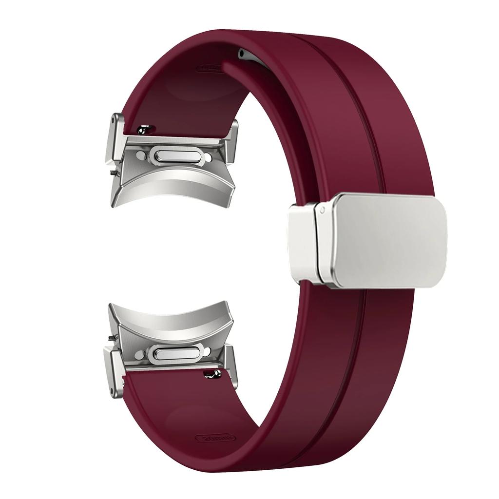 Magnetic Silicone Strap for Samsung Galaxy Watch7 6 44mm 40mm Sport Watchband 20mm Band Bracelet Galaxy Watch 6Classic 43mm 47mm