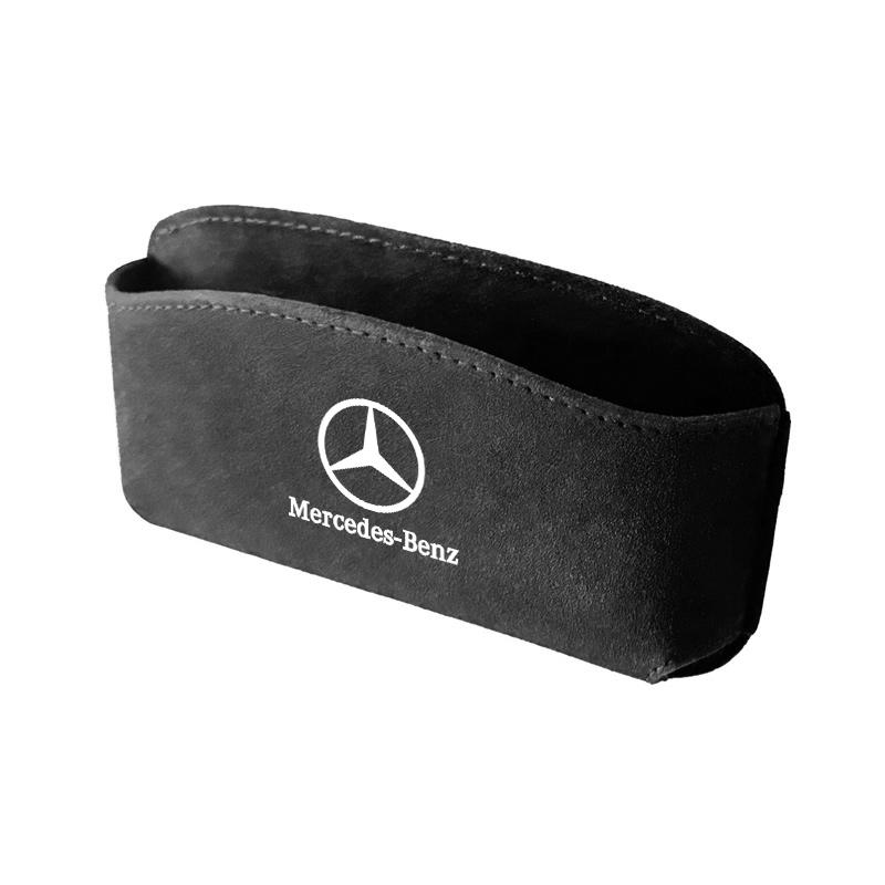 Suede Car Multifunctional Storage Box Hanging Pocket For Mercedes Benz 2022 C S Class W206 W223 S350 C260 C300 S400 S450 S500 CLNOP1