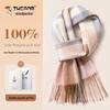 TUCANO Women's 100% Pure Wool Plaid Scarf