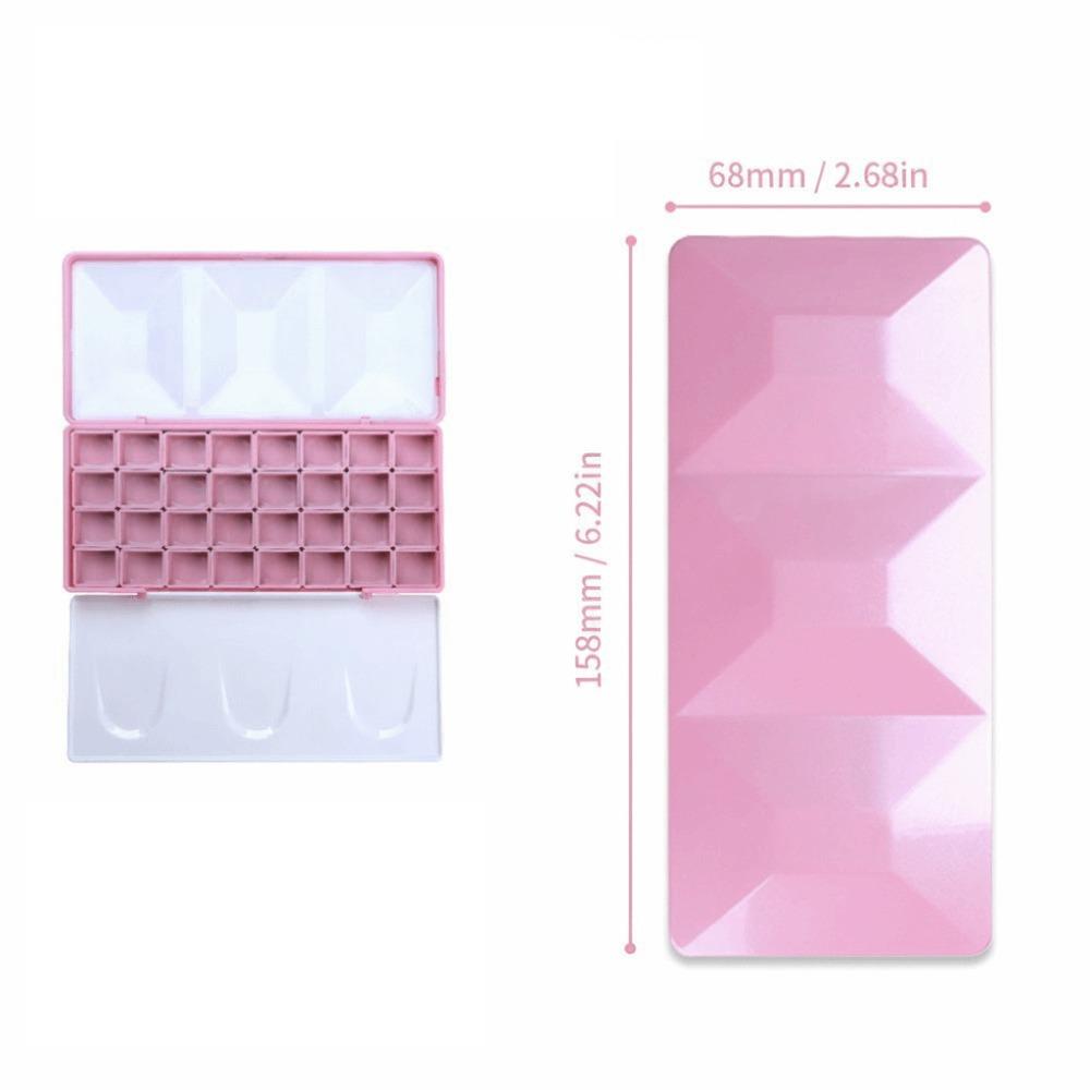 Big Size Travel Case Palette Half Pans Imitation Enamel Half Pans Palette Empty Box Refill Case Diamond Painting Box