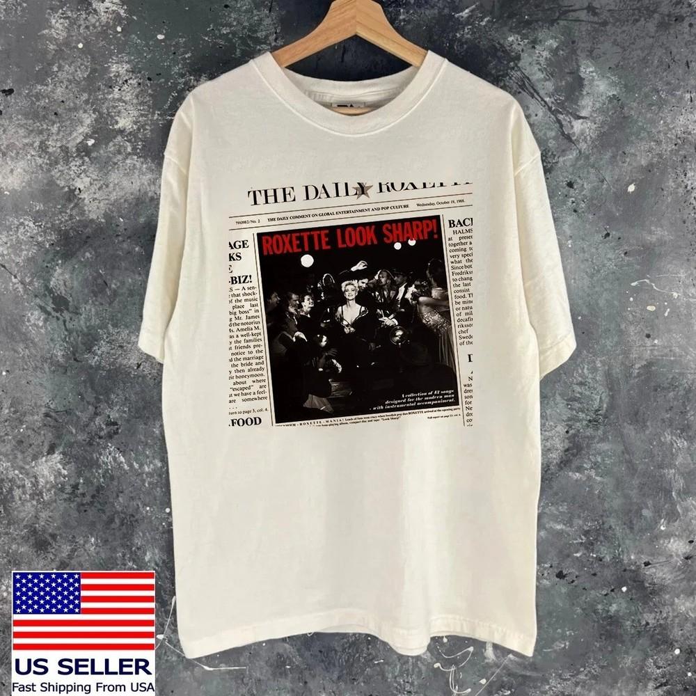 ROXETTE BAND ROXETTE LOOK SHARP T Shirt Full Size S5XL Unisex T-Shirt XL
