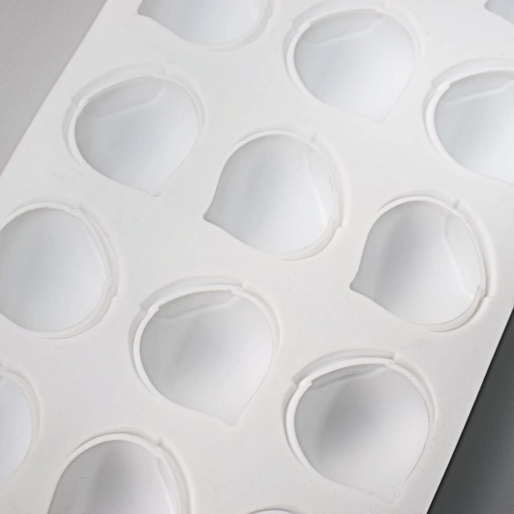 Silica Gel French Mousse Cake Mold, 3D Baking Supplies, DIY Chocolate Soap Candle Mold, 15 Cavities, Chinese Chestnut