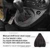 Manual Shifter Cover for Fiat 500 2011-2024 Abarth 595 695 2016 2017 2018 2019 2020 2021 2022 2023 2024 Suede Gear Shift Boot