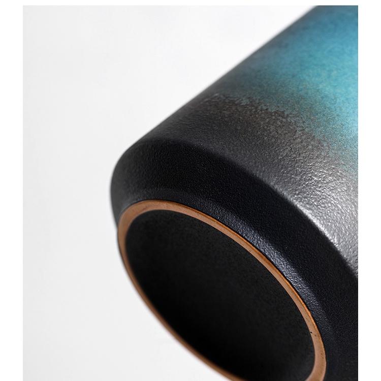 400ml Japanese Ceramic Mug with Lid Filter Water Cup Coffee Cup