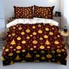 Golden Christmas Ornaments Print Bedding Duvet Cover Set Duvet Cover Pillowcases  (1*Duvet Cover 2*Pillowcases, without duvet insert)