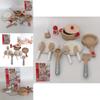 Nordic Style Gourmet Kitchen Utensils Toy Set For Children Role Play Cooking Kit