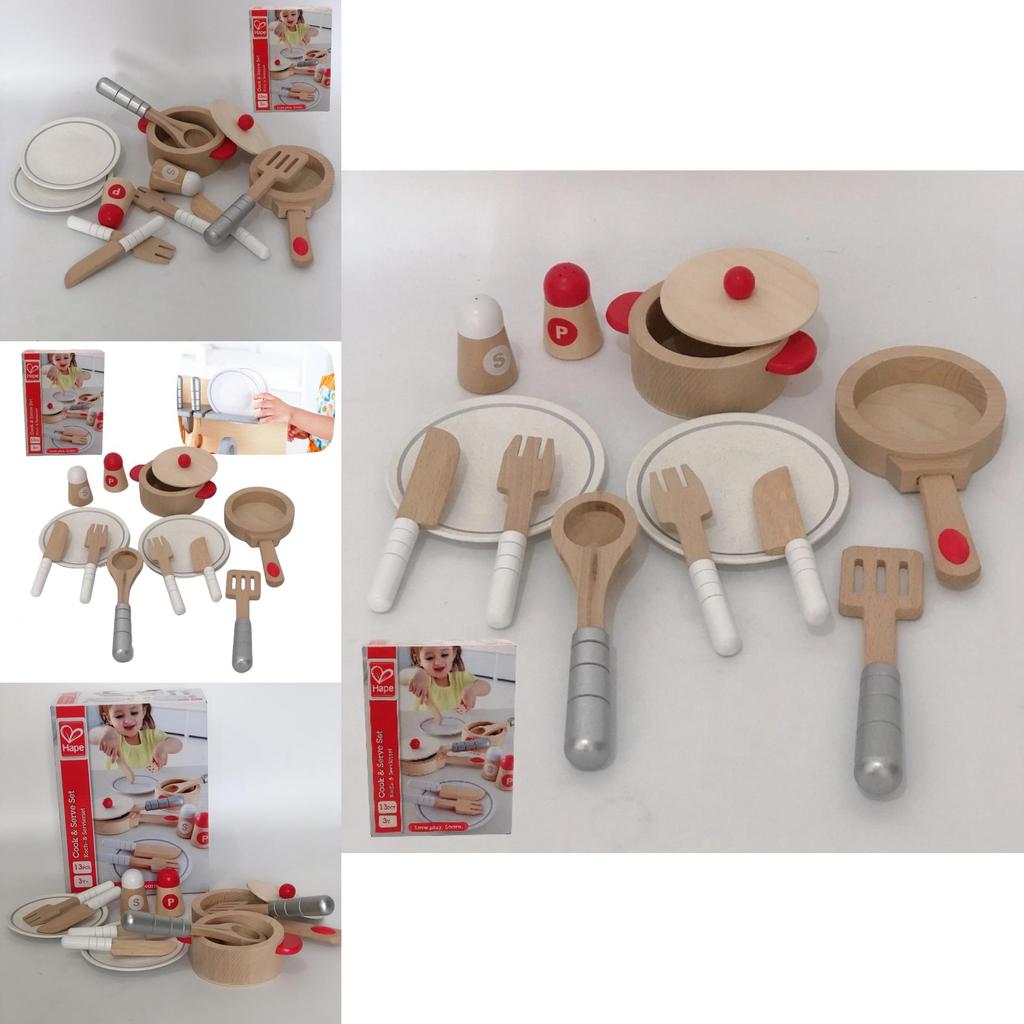 Nordic Style Gourmet Kitchen Utensils Toy Set For Children Role Play Cooking Kit