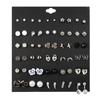 30-Pair Non-Repeating Korean & Western Style High-Quality Earrings Set for Women