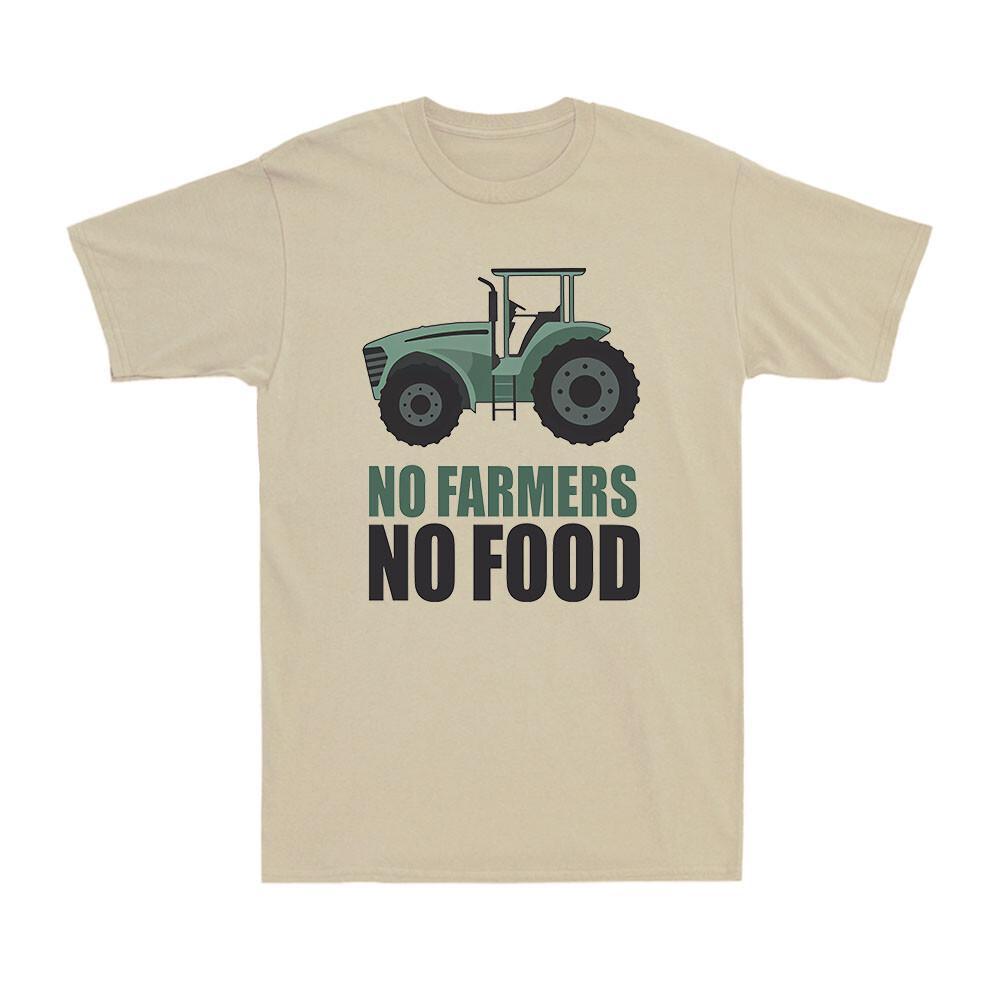 Tractor No Farmers No Food Farming Farming Crops Agriculture Gift Men s T-Shirt S разноцветный