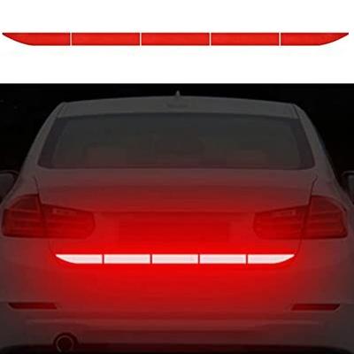 Adhesivo Reflector para Maletero de Coche Cintas Adhesivas de Advertencia de Seguridad Nocturna Anticolisión Pegatinas Reflectantes para Coche Accesorios de Decoración Automóvil