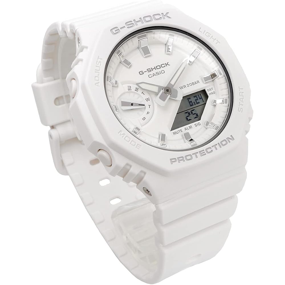 Casio G-Shock GMA-S2100-7A Octagon Design Men's Women's Matte White Watch