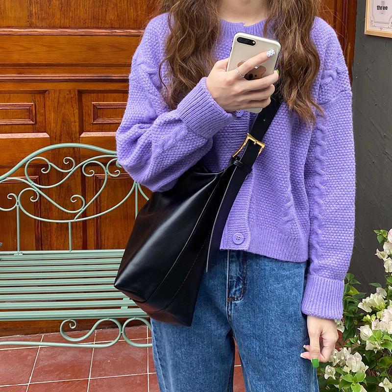 Korean Minimalist Large-Capacity Daily Shoulder & Crossbody Bag for Women 2025